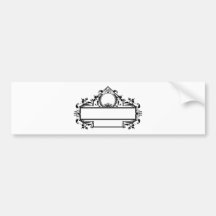 Graphic design decorative frame bumper stickers