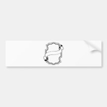 Graphic design decorative frame bumper stickers