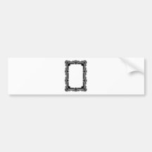 Graphic design decorative frame bumper stickers