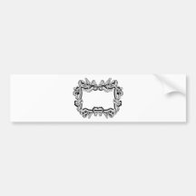 Graphic design decorative frame bumper stickers