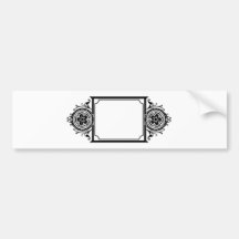 Graphic design decorative frame bumper stickers