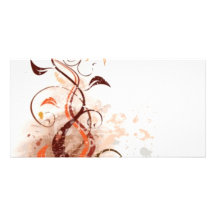 Graphic Design Floral Photo Cards