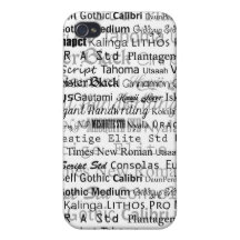 Graphic designer font iPhone cover