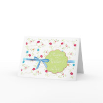 Graphic, floral pattern mother's day card