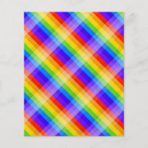 Graphic Pattern in Rainbow Colors. Personalized Flyer