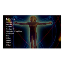 Graphic "Universal Man" Business Cards