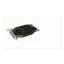 Graphics Card on White Business Cards