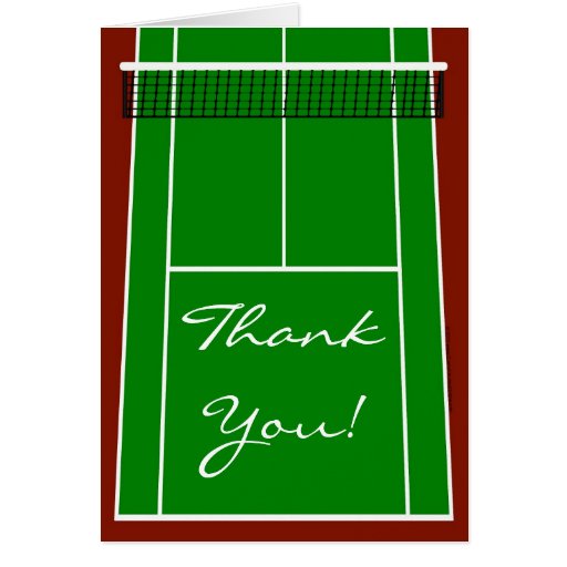 Graphique de disposition de court de tennis cartes de vœux