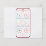 graphique de piste de hockey sur glace prospectus avec motif