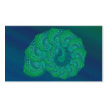 Graphique de Teal, bleu et vert de coquille Modèles De Cartes De Visite