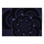 Graphique pourpre foncé de fleur. Spirale Cartes