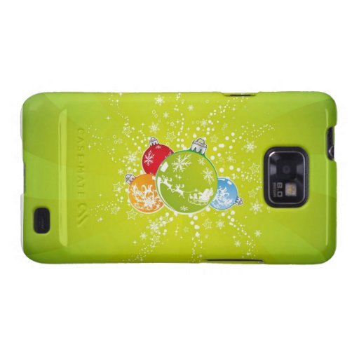 Graphisme vert pour No�l - Galaxy S2 Case