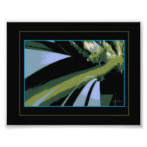 Grass and Heather Abstract Silk Screen Photo Print