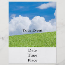 Grass and Sky customizable flyer