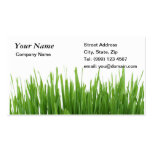 Grass gardening business card