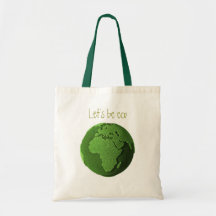 Grass Globe - Africa Tote Bags