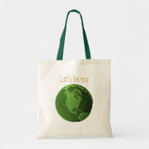 Grass Globe - North America Tote Bags