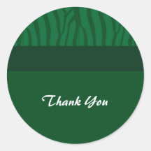 Grass Green Thank You Sticker