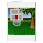 Grass Greener On Other Side Funny Greeting Card