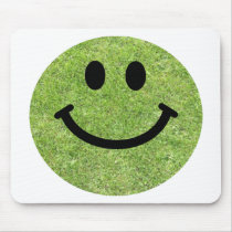 Grass Smiley Mouse Pad
