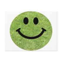 Grass Smiley Postcard