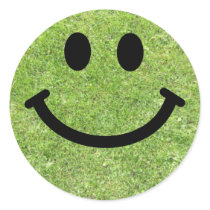 Grass Smiley Sticker