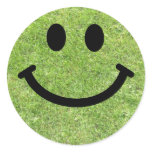 Grass Smiley stickers