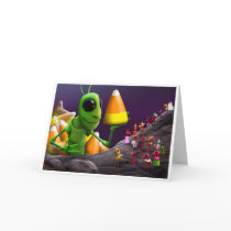 Grasshopper and Ants Halloween Cards