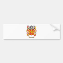 Grassman Coat of Arms (Family Crest) Bumper Sticker