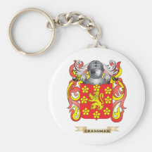 Grassman Coat of Arms (Family Crest) Key Chains
