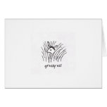 "Grassy Ass " thank you card