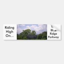 Grassy Ridge Mine Overlook Sign Elevation 5250 Bumper Sticker