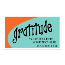 Gratitude Business Cards