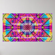 "Gratitude Makes Sense" Poster