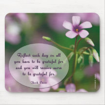 Gratitude - Pink Wood Sorrel Mousepad