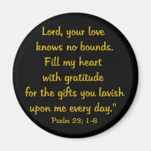 gratitude psalm magnets