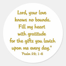gratitude psalm sticker