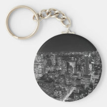 Gratte-ciel noirs et blancs de New York Porte-clefs