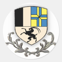 Graubunden wScroll Round Sticker