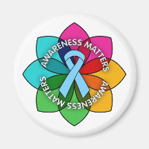 Graves Disease Awareness Matters Petals Fridge Magnet