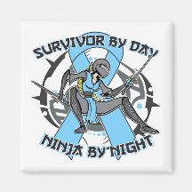 Graves Disease Survivor By Day Ninja By Night Magnets