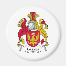 Graves Family Crest Magnet