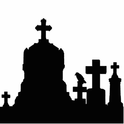 Graveyard Night Acrylic Cut Outs | Zazzle