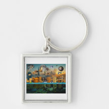 Gravity Confusion City Under Siege Key Chains