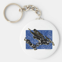 GRAVITY-SLED-in Blue Keychains