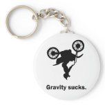Gravity Sucks Dirt Bike Keychain