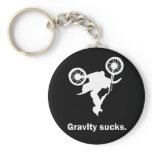 Gravity Sucks Dirt Bike Keychain