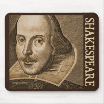 Gravures de Shakespeare Droeshout Tapis De Souris