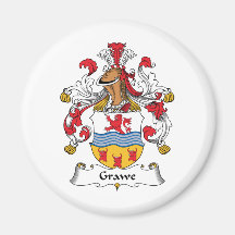 Grawe Family Crest Fridge Magnets