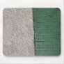 gray and green mouse mat
